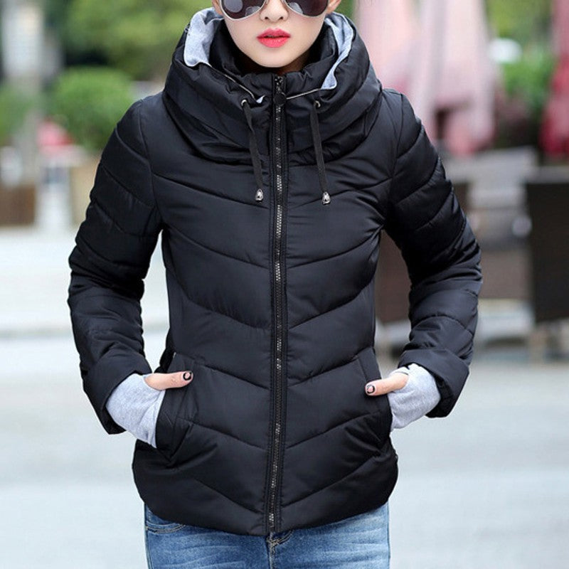 Veste Hiver Longue Élégante avec Capuche et Fermeture Éclair - BlxckFR