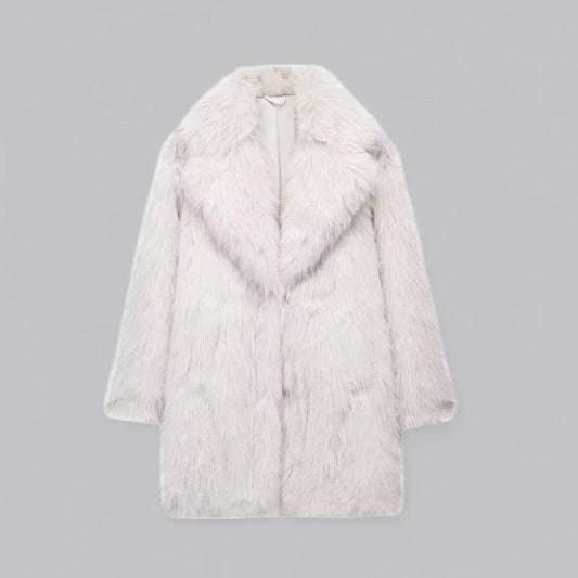 Manteau en fausse fourrure pour femme