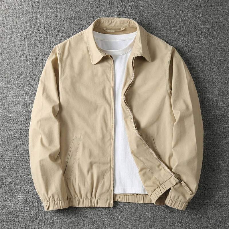 Veste Homme Mode Streetwear avec Fermeture Éclair et Coupe Détendue - LuxeStyle