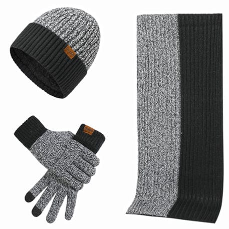 Tenue Hiver Complète avec Cagoule, Écharpe et Mains Warmes