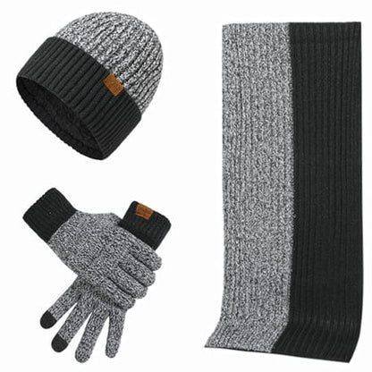 Tenue Hiver Complète avec Cagoule, Écharpe et Mains Warmes