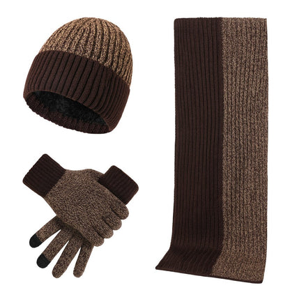 Tenue Hiver Complète avec Cagoule, Écharpe et Mains Warmes