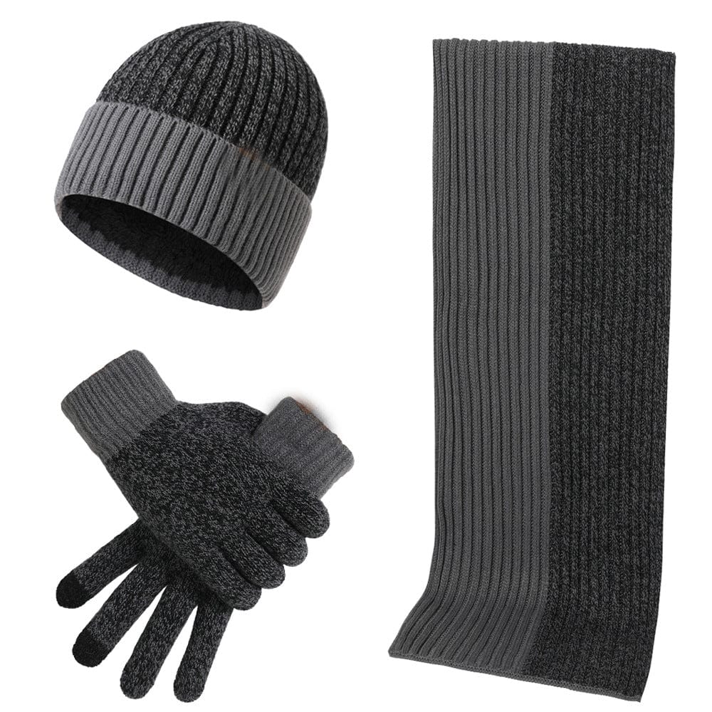 Tenue Hiver Complète avec Cagoule, Écharpe et Mains Warmes