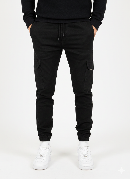 Pantalon Jogger Homme Élégant - Long avec Ceinture Élastique & Poches Pratiques - LuxeStyle