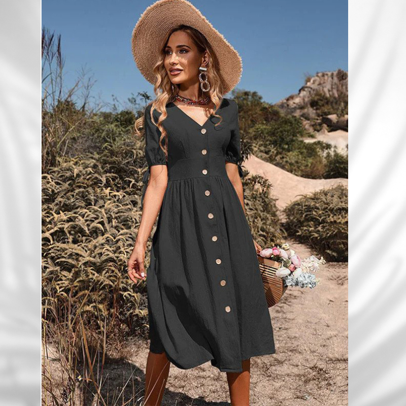 Robe Féminine Droite pour Femme - Parfaite pour Week-end Détente