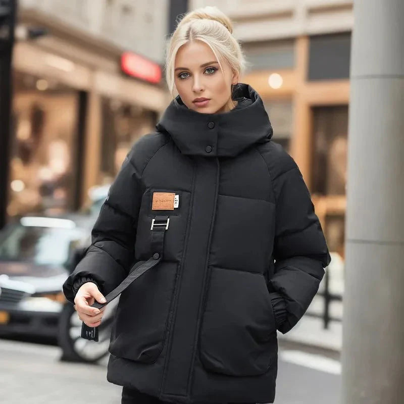 Parka Femme Élégante Imperméable - Manteau Hiver Douillet avec Capuche - LuxeStyle