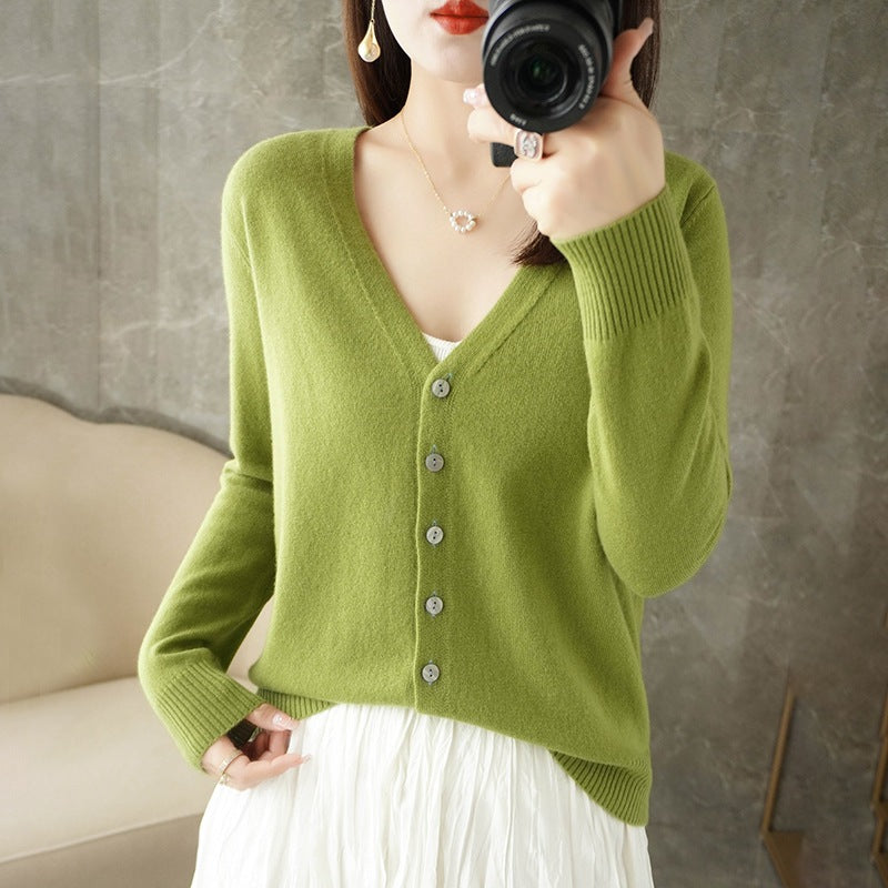 Cardigan Femme Élégant Col V