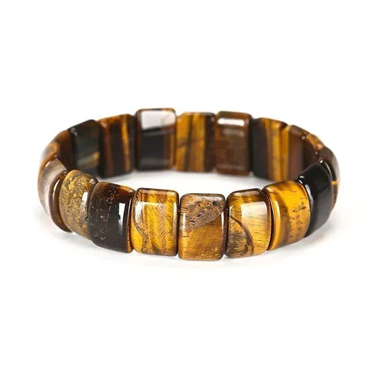 Bracelet Œil de Tigre Chic avec Fermeture Réglable - LuxeStyle