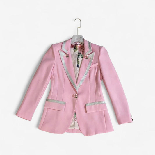 Veste Femme Fleurs Élégante Longues Manches - LuxeStyle