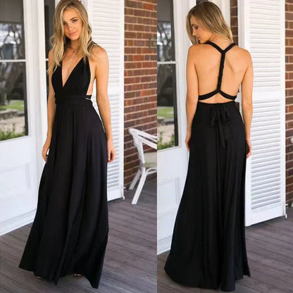 Megania™ – Robe Longue Femme Élégante avec Taille Élastique Confortable