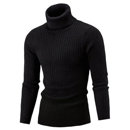 Pull Homme Hiver Col Roulé Chaud - luxestyle