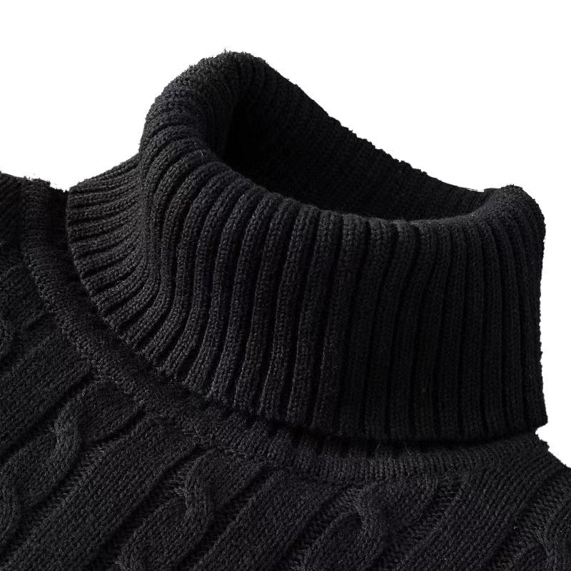 Pull Homme Hiver Col Roulé Chaud