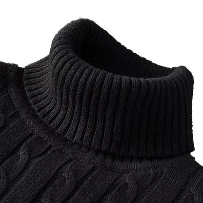 Pull Homme Hiver Col Roulé Chaud