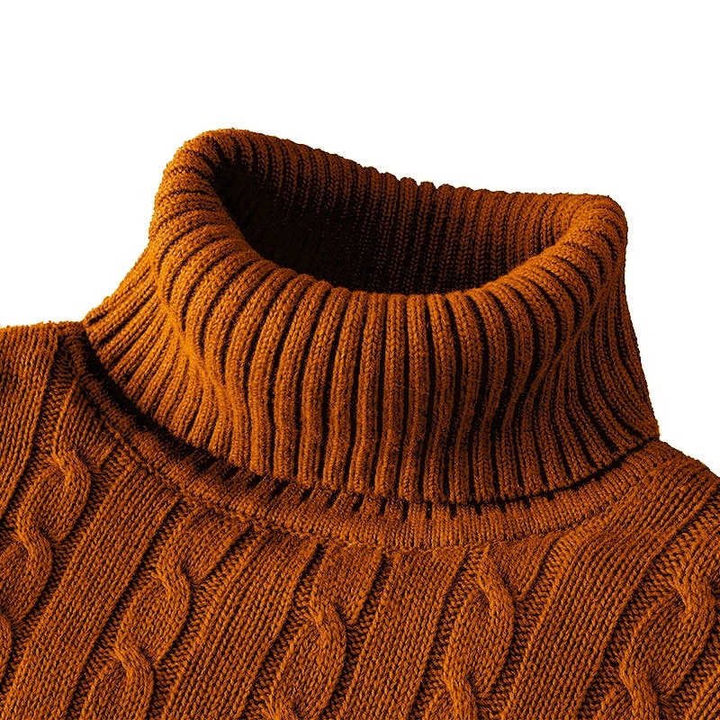 Pull Homme Hiver Col Roulé Chaud