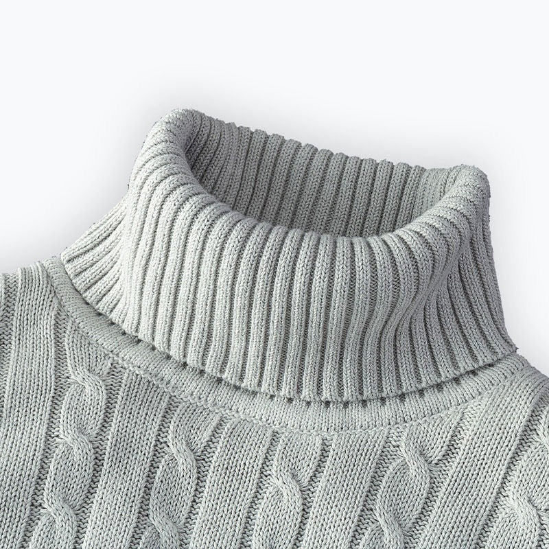 Pull Homme Hiver Col Roulé Chaud
