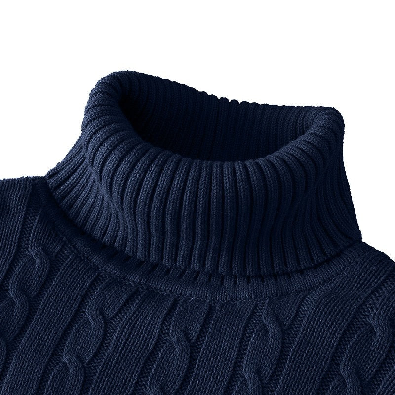 Pull Homme Hiver Col Roulé Chaud