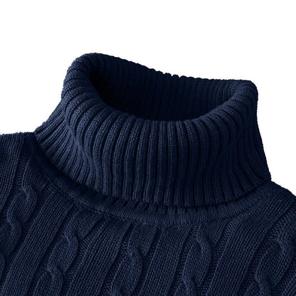 Pull Homme Hiver Col Roulé Chaud