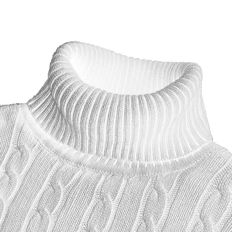 Pull Homme Hiver Col Roulé Chaud