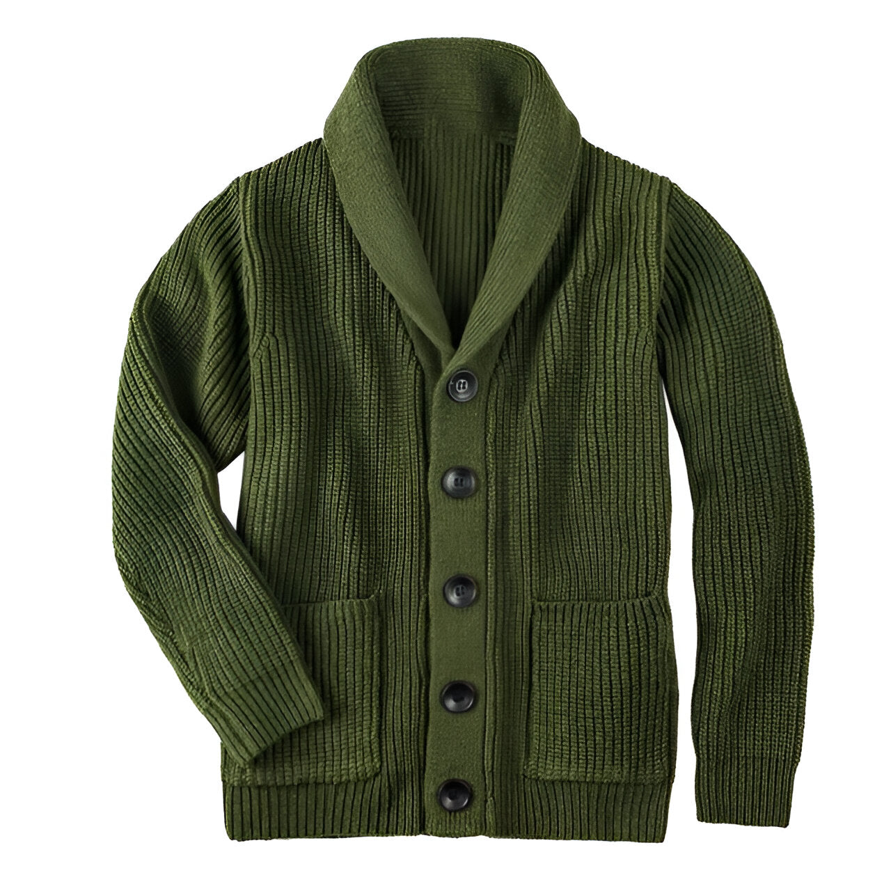 Cardigan Homme Tricoté Col V Décontracté