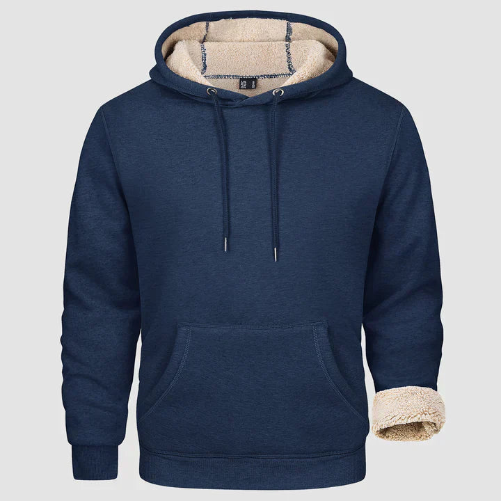 Sweat Homme Hiver Élégant À Capuche Doublé