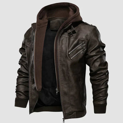 Raoul™ – Blouson Moto Homme en Cuir Élégant et Protecteur Urbain