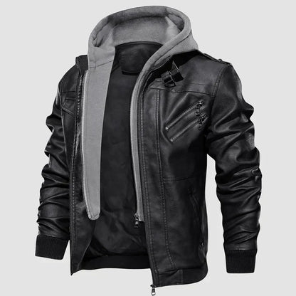 Raoul™ – Blouson Moto Homme en Cuir Élégant et Protecteur Urbain
