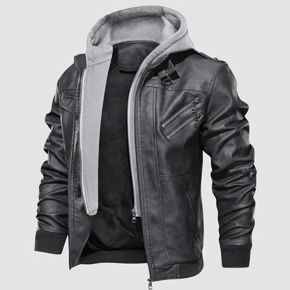 Raoul™ – Blouson Moto Homme en Cuir Élégant et Protecteur Urbain