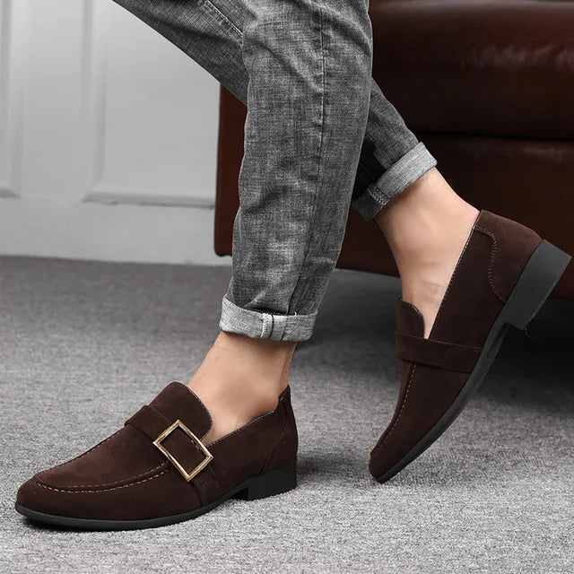 SuedeLux™ – Mocassins Homme Luxe en Daim Élégants et Confortables