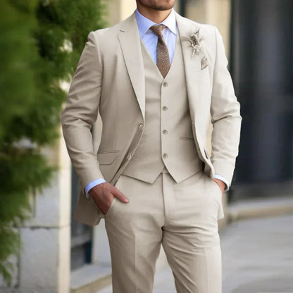 Costume Homme Chic 3 Pièces avec Veston et Nœud Papillon - LuxeStyle