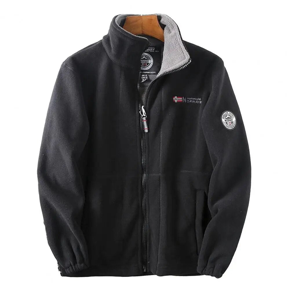 Blouson Homme Hiver Court avec Fermeture Éclair