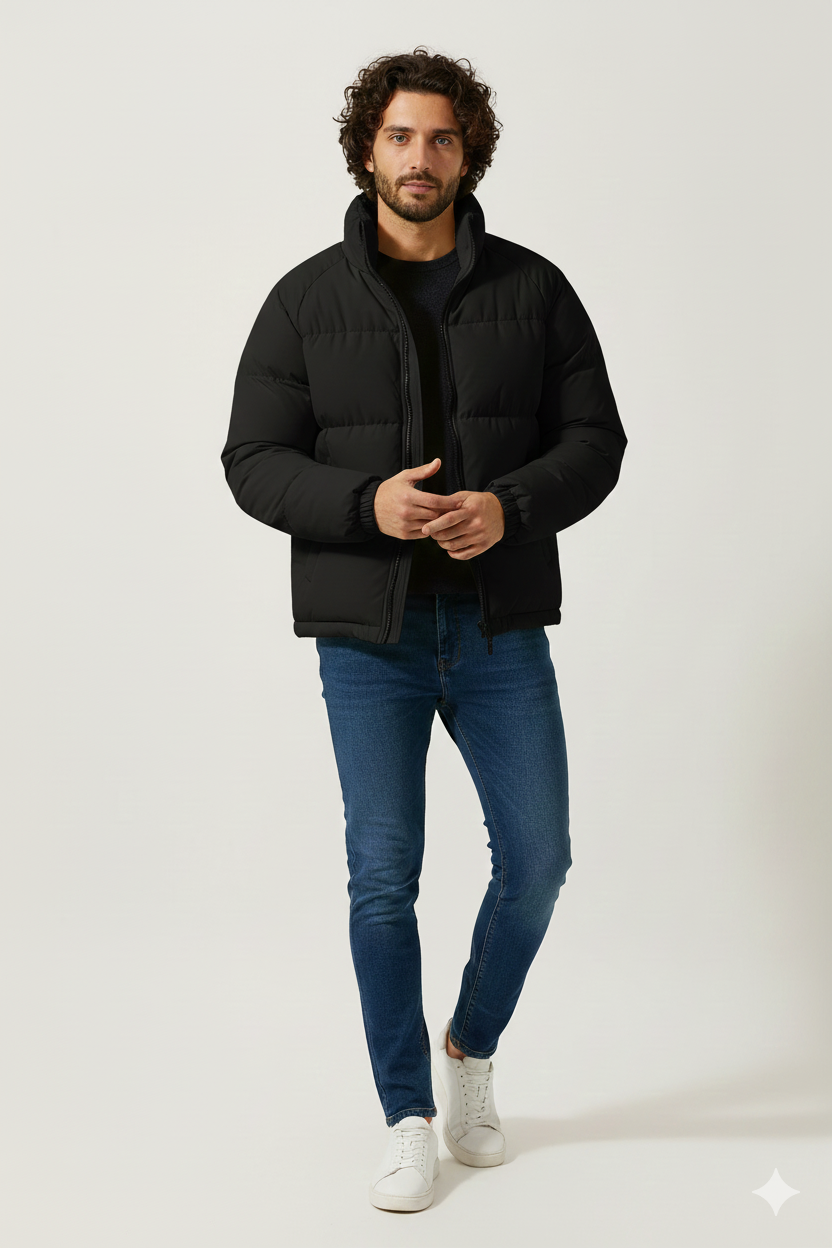 Veste Hiver Doublée Polaire pour Homme – Doudoune Chaude Élégante