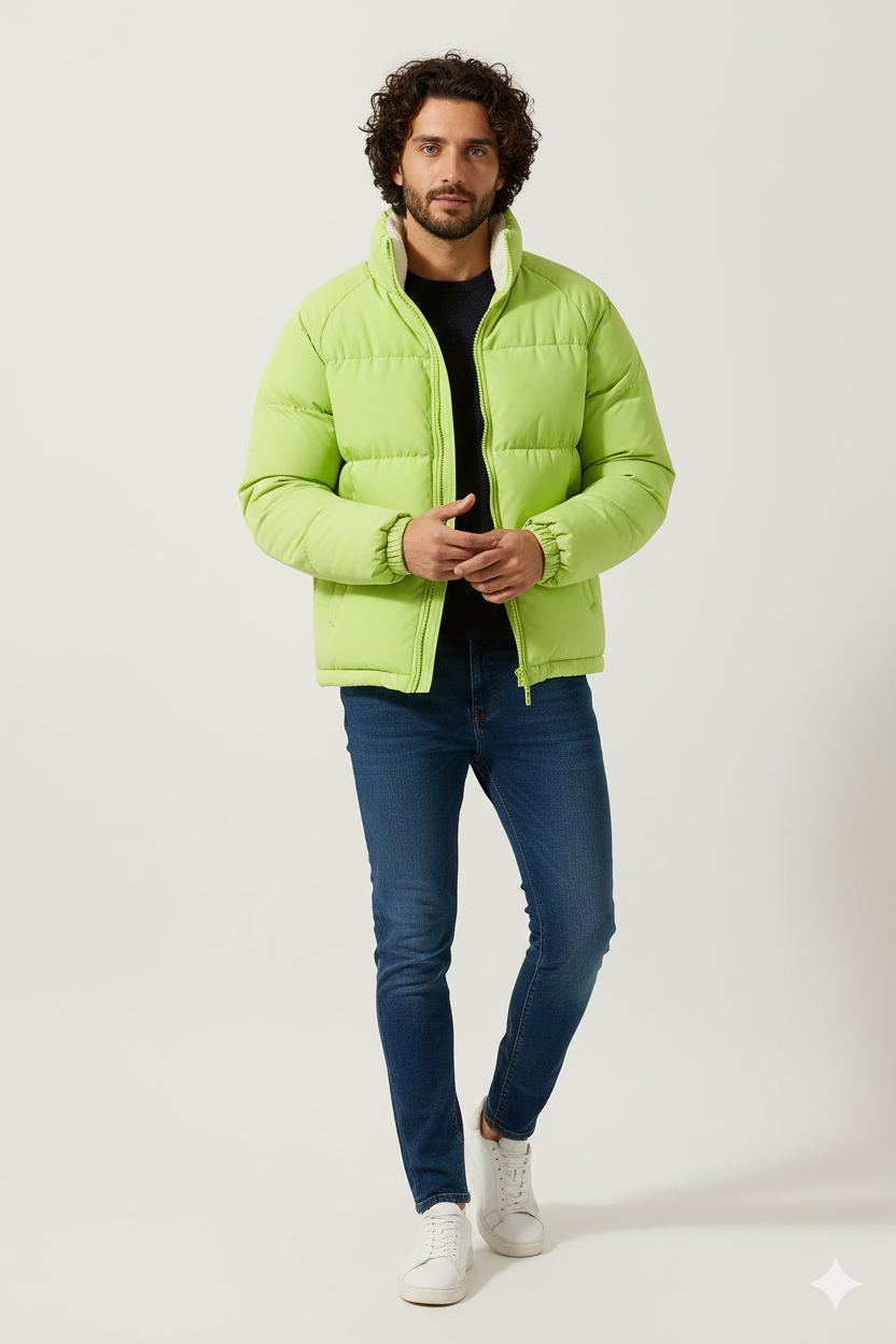 Veste Hiver Doublée Polaire pour Homme – Doudoune Chaude Élégante
