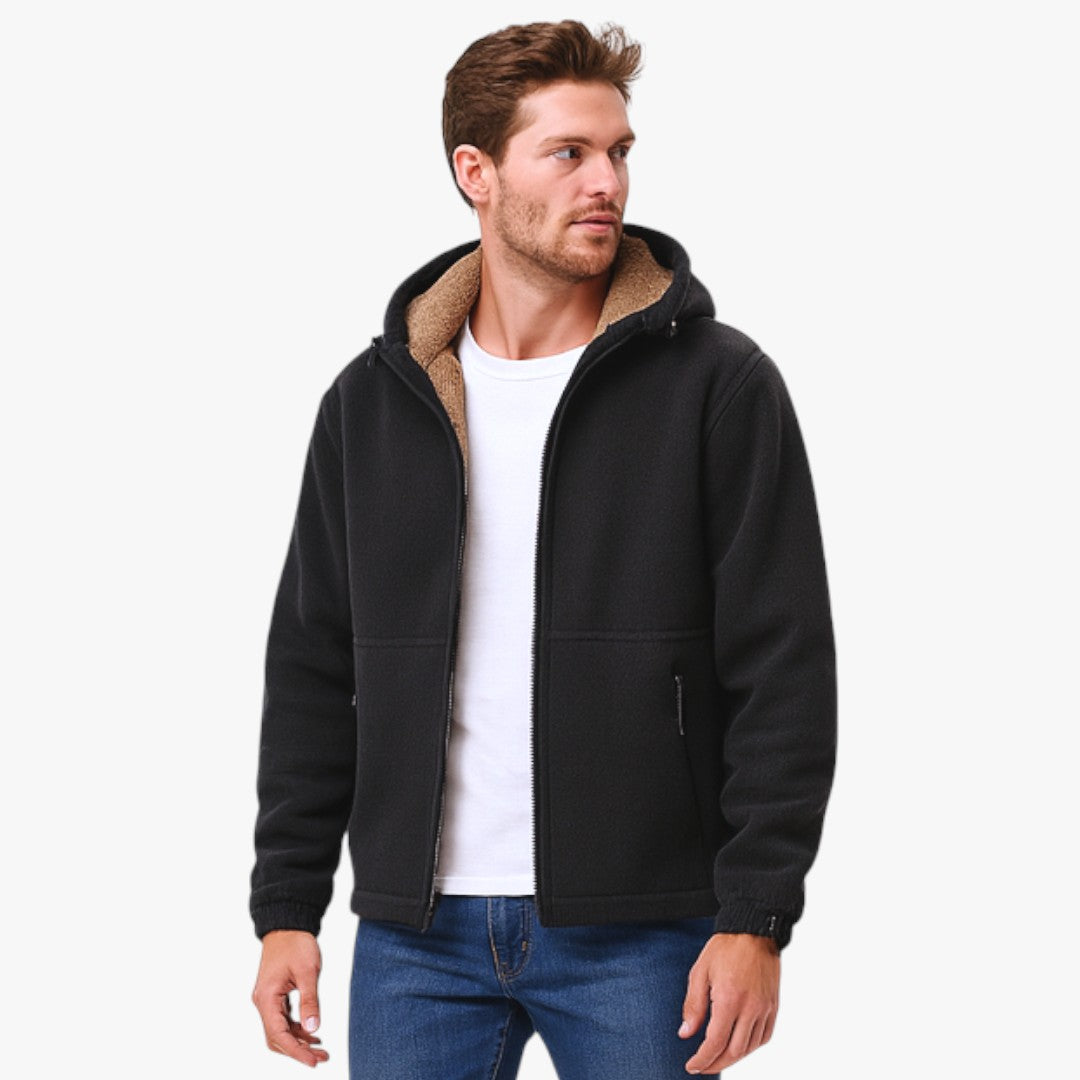 Veste Polaire Brun Homme Sportive
