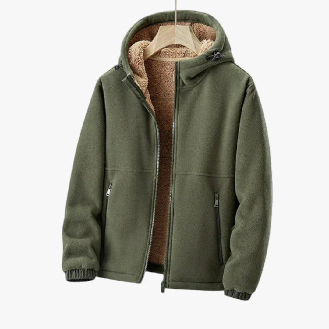 Veste Polaire Brun Homme Sportive