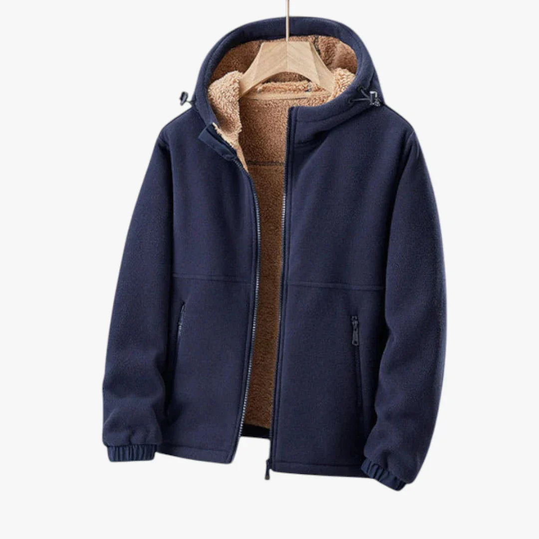 Veste Polaire Brun Homme Sportive