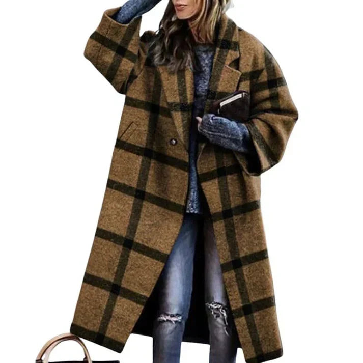 Manteau Femme Élégant à Ceinture pour Hiver