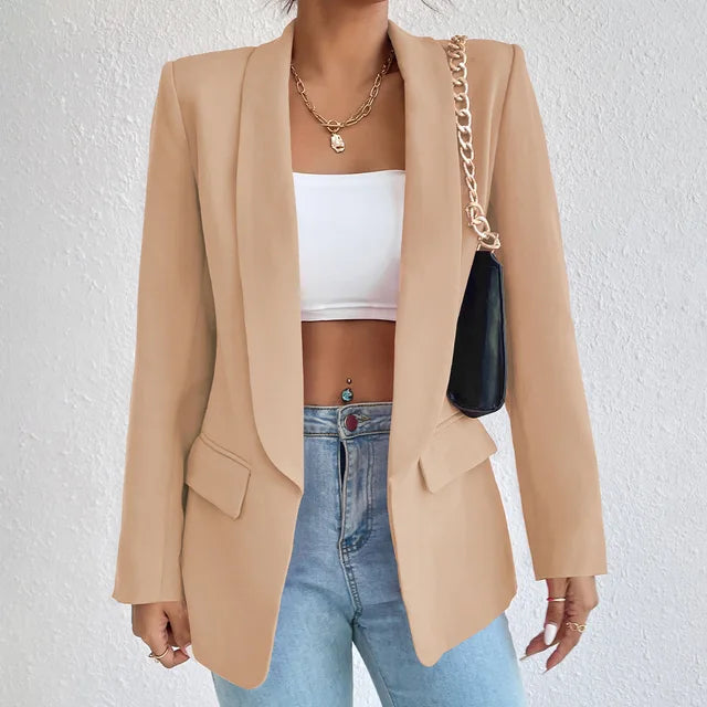 Veste Femme Rose Vif avec Sac à Chaîne Noir Élégant