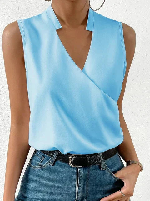 Débardeur Élégant pour Femme – Col V Raffiné et Confortable