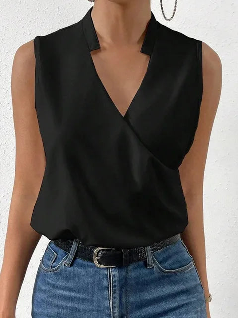 Débardeur Élégant pour Femme – Col V Raffiné et Confortable