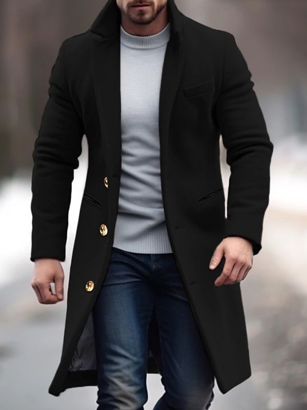 Veste Homme Chic - Élégant Blazer à Boutons pour Look Urbain