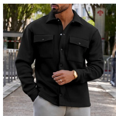 Gilet Chemise Homme Élégant – Veste En Surchemise Confortable avec Poches
