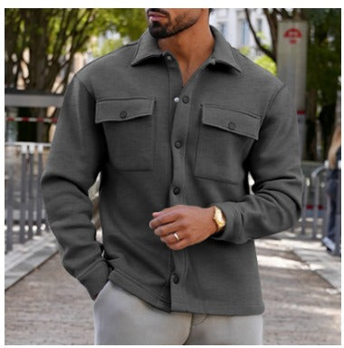 Gilet Chemise Homme Élégant – Veste En Surchemise Confortable avec Poches - LuxeStyle