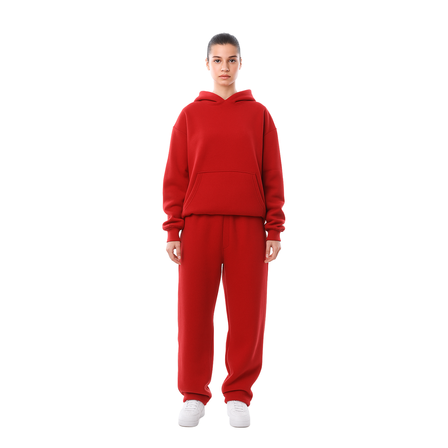 Sweat à Capuche Noir Polyvalent avec Poche Avant
