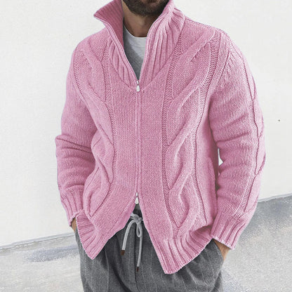 Gilet en laine épais vert foncé pour homme hiver