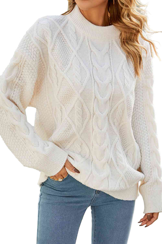 Pull Femme Décontracté à Manches Bouffantes - luxestyle