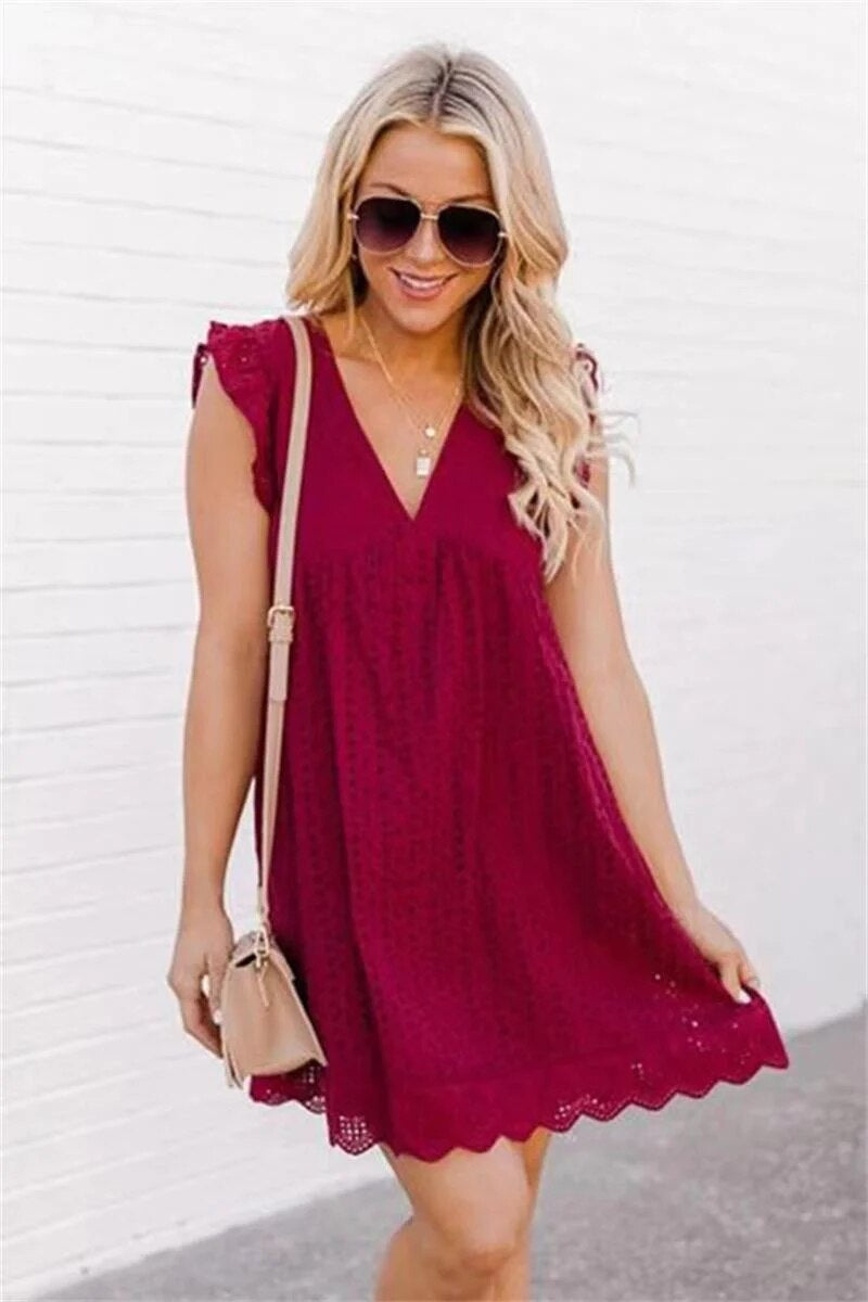 Robe Plage Été Femme sans Manches
