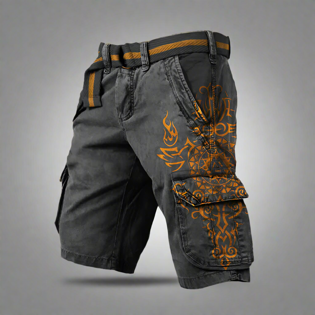 Short Jean Gris Rouge Original Homme