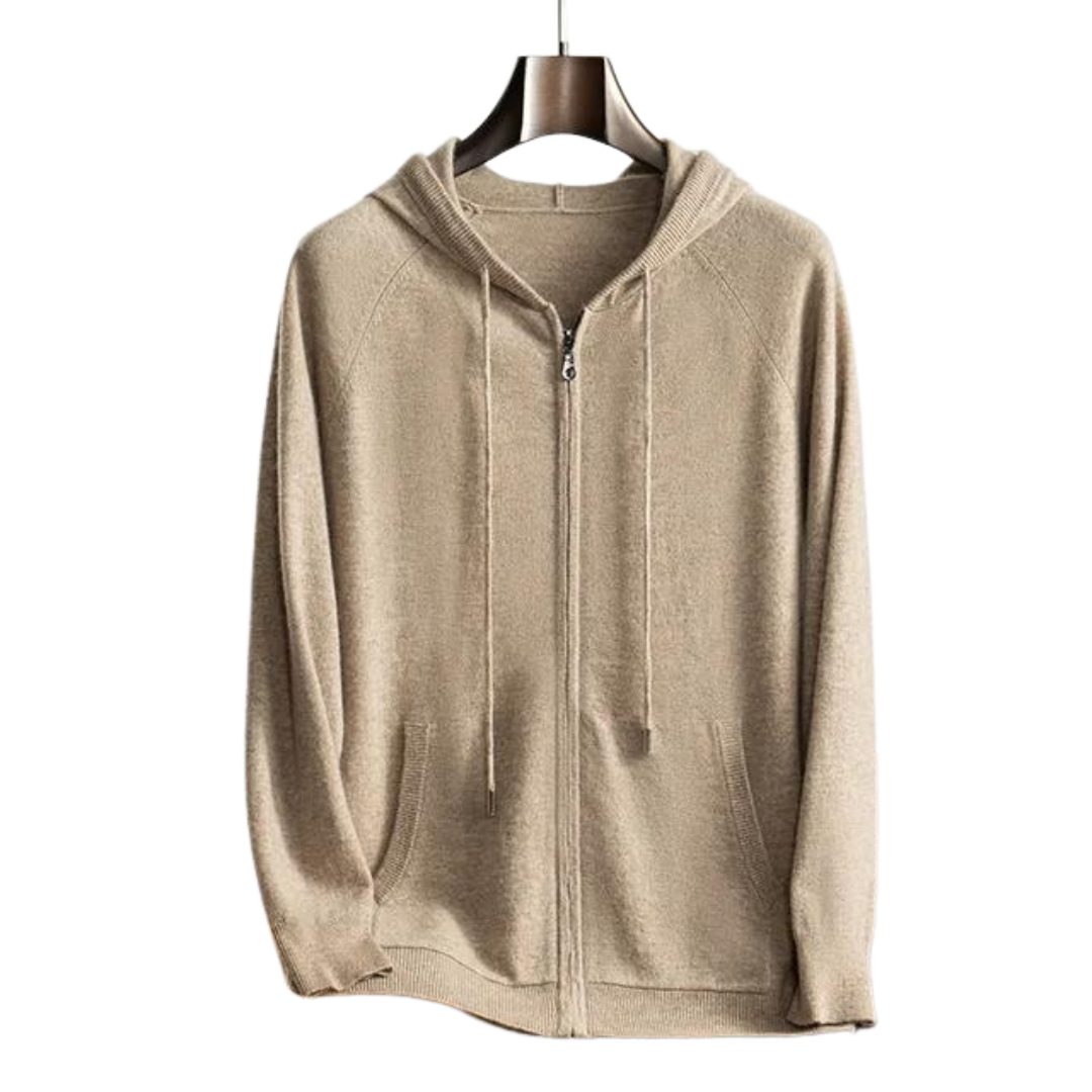 Sweat à capuche zippé Clair pour Homme - LuxeStyle