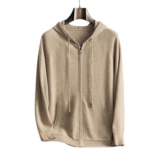 Sweat à capuche zippé Clair pour Homme - LuxeStyle