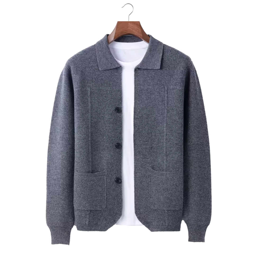 Veste hivernale en laine épaisse pour homme - LuxeStyle